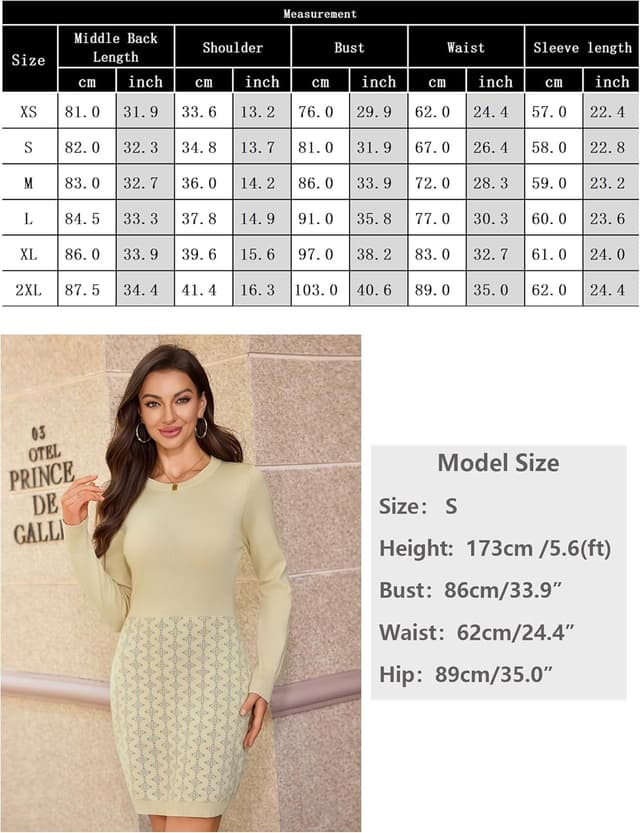 Detalle de Robe pull femme Gyabnw en tricot