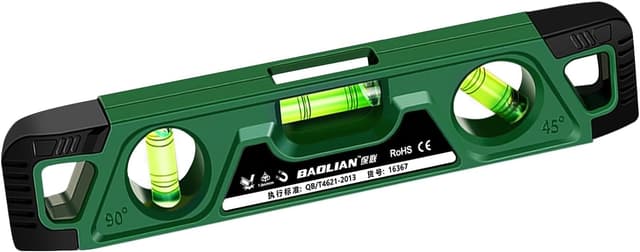 Detalle de Niveau à bulle magnétique Flintronic 230 mm avec 3 fioles (180°/90°/45°) en aluminium