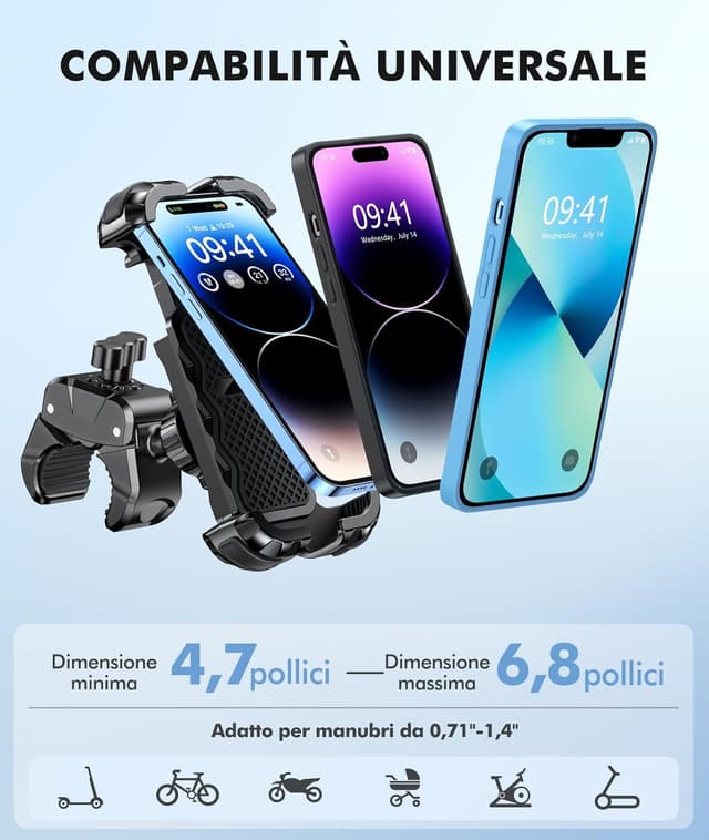 Thumbnail 5 de Babacom Porta Cellulare Moto universale 4,7–6,8"