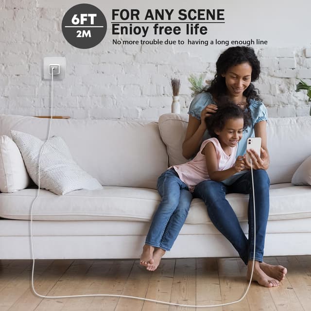 Thumbnail 6 de iPhone Charger 6FT 2-Pack Lightning Cable