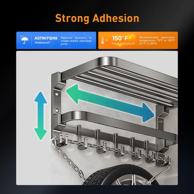 Detalle de 3M 5925 Doppelseitiges Montageband (13 mm x 5,5 m) – stark klebendes, wasserfestes Schaumstoffband