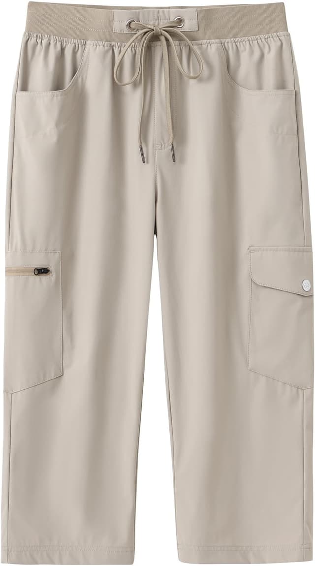 Thumbnail 6 de MoFiz Women’s Capri Pants — Lightweight “Ice Cool” Cargo Capris with UPF 50+ & Zipper Pockets
