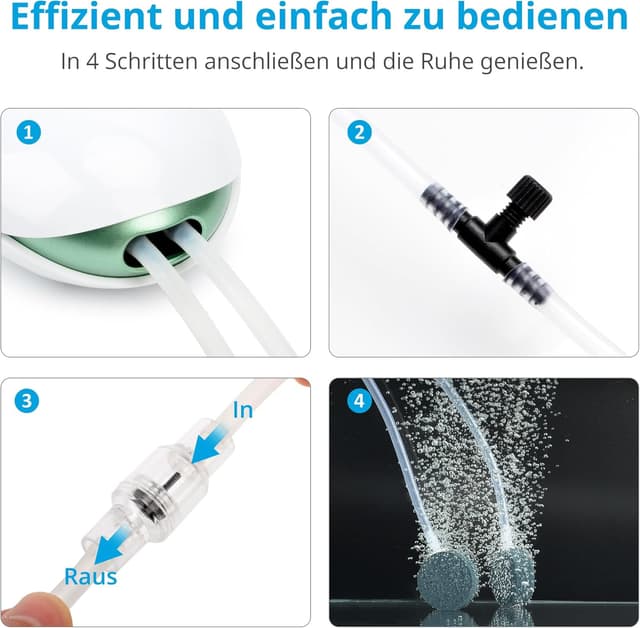 Thumbnail 4 de NICREW Leise Luftpumpe 5 L/min für Aquarien