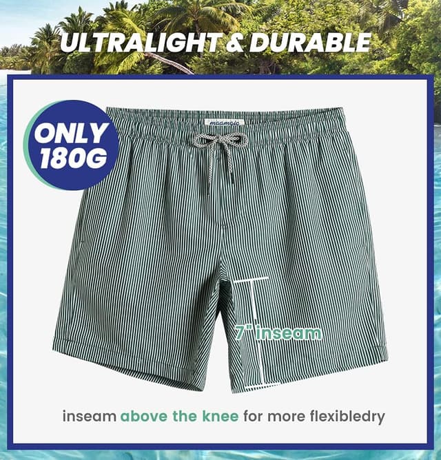 Detalle 2 de Quick-dry swim shorts 100% polyester