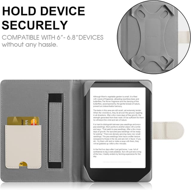 Detalle 2 de HoYiXi Universal Hülle für E-Reader bis 6,8 Zoll