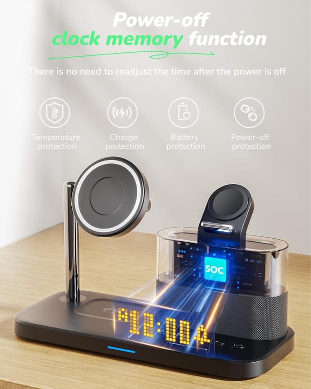 Thumbnail 5 de 5 in 1 Wireless Charging Station for iPhone