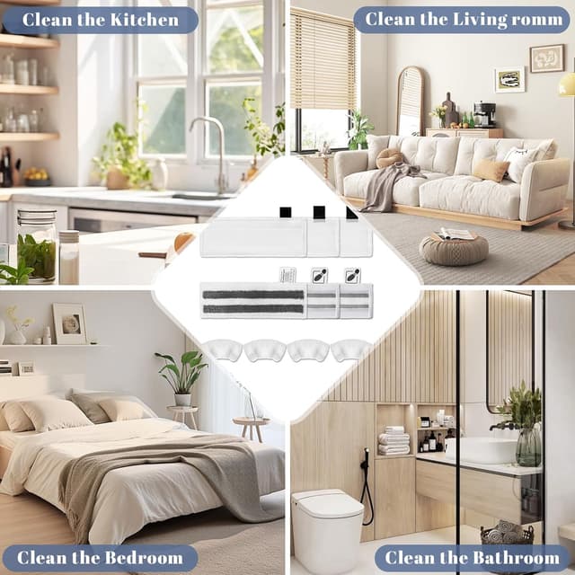 Thumbnail 5 de TayBong 6er Pack Microfaserpads für Dampfreiniger