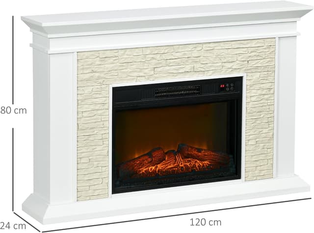 Thumbnail 6 de HOMCOM Chimenea Eléctrica 1800 W