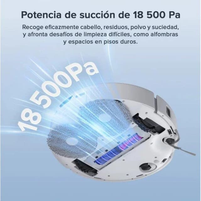 Detalle 2 de Roborock Qrevo Curv S5X robot aspirador con AdaptiLift 18500 Pa