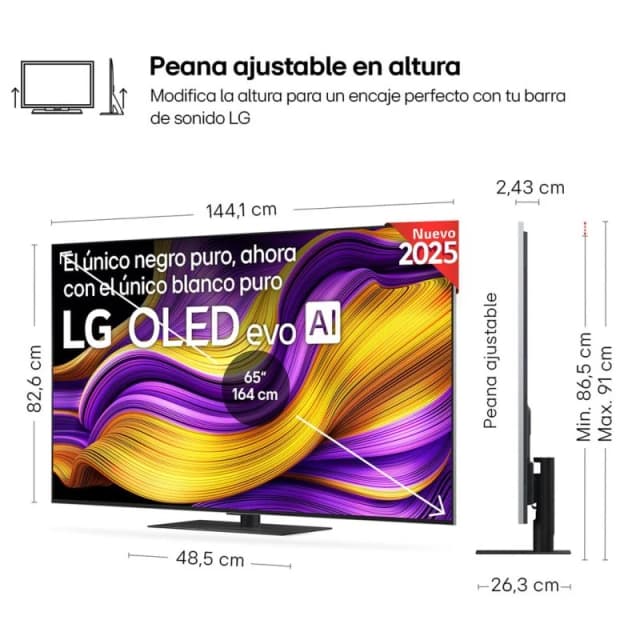 Thumbnail 3 de LG OLED evo AI OLED65G56LS 65" 120Hz Smart TV