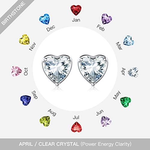 Detalle de Suplight pendientes corazón de plata 925 abril