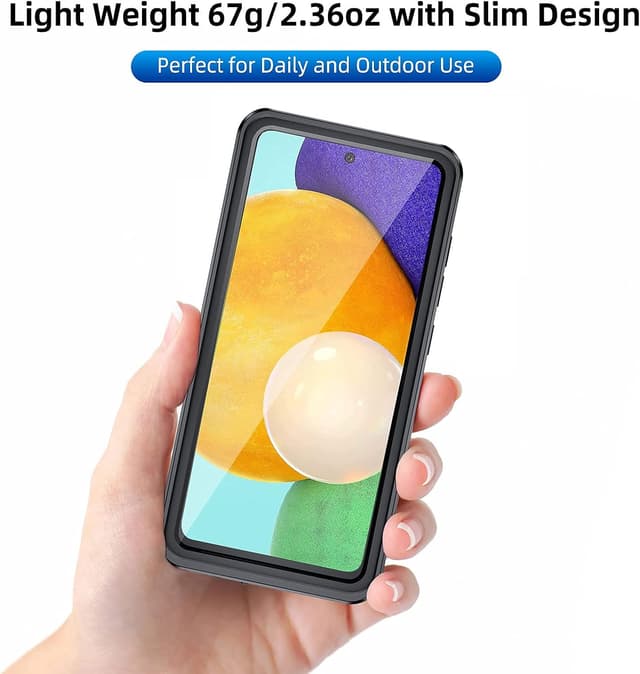 Detalle 1 de Beeasy Waterproof IP68 Shockproof Case for Samsung A52s 5G (with built-in screen protector)