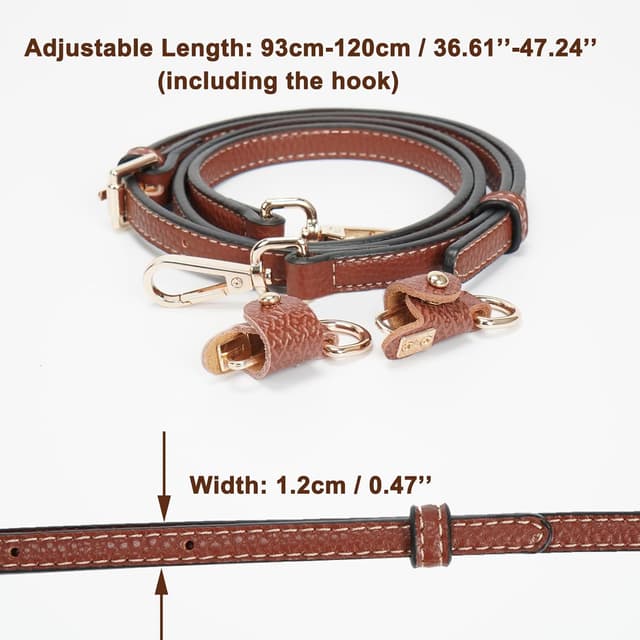 Thumbnail 1 de FLYAMAPIRIT Schultergurt Longchamp Cognac 1,2 cm