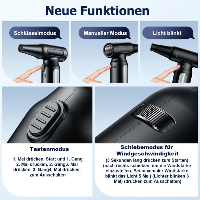 Detalle 2 de ZARM DUST 91000 U/min Air Duster đź§ą