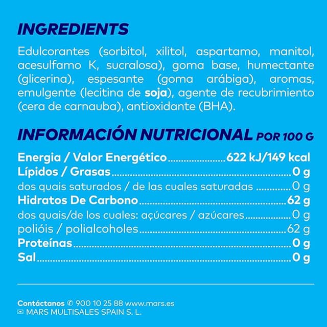 Detalle 2 de Orbit Bote de Chicles Sin Azúcar Hierbabuena 🌿 Larga Duración (6x46)