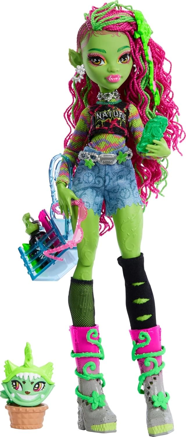 Detalle de Monster High Venus McFlytrap-Puppe HRP81