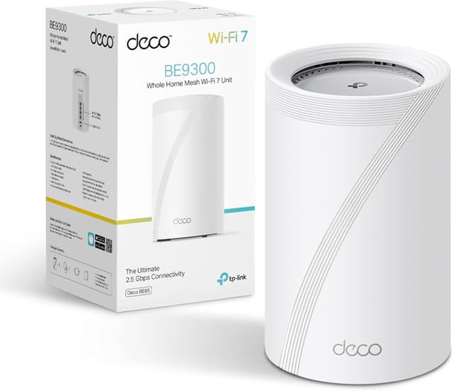 Detalle de TP-Link Deco BE65 BE9300 320MHz Wi‑Fi 7 Router