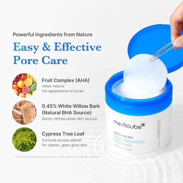 Detalle 2 de medicube Zero Pore Pad 2.0 Facial Pads