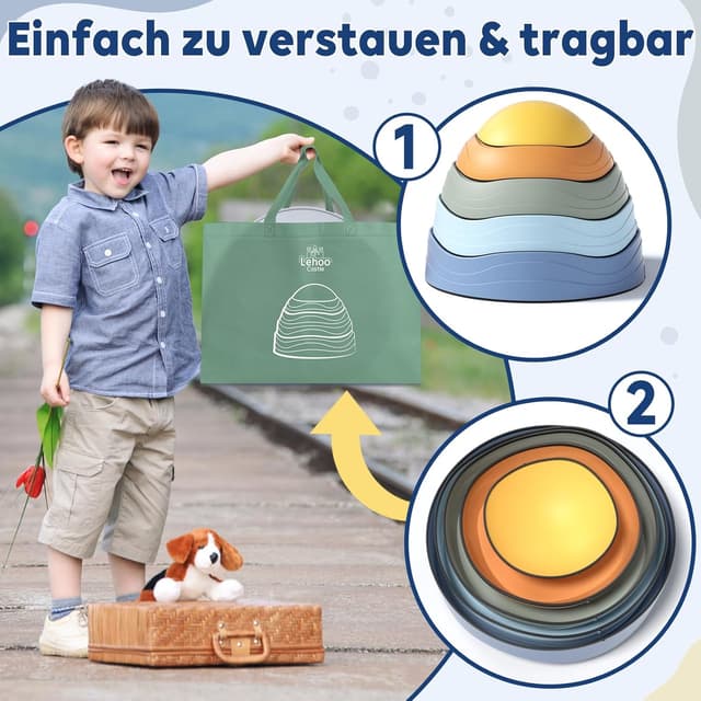 Detalle 2 de Lehoo Castle Balanciersteine Set für Kinder