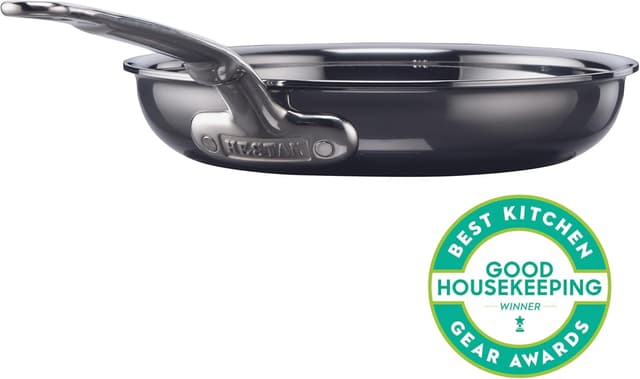 Detalle de Hestan NanoBond Collection Titanium Stainless Steel 8.5-Inch Frying Pan (Induction Compatible, PFAS & Chemical Free)