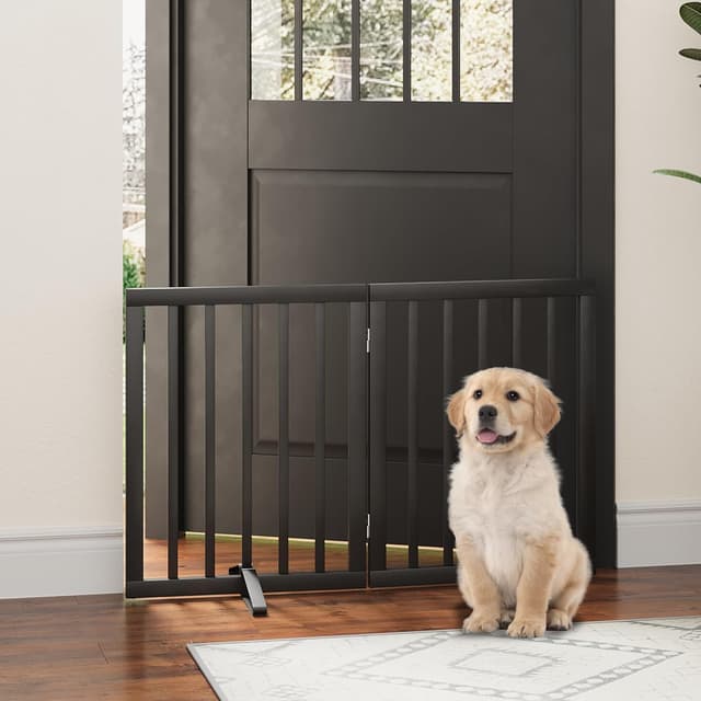 Detalle 2 de Algherohein Dog Gate 36 inch doorway pet barrier