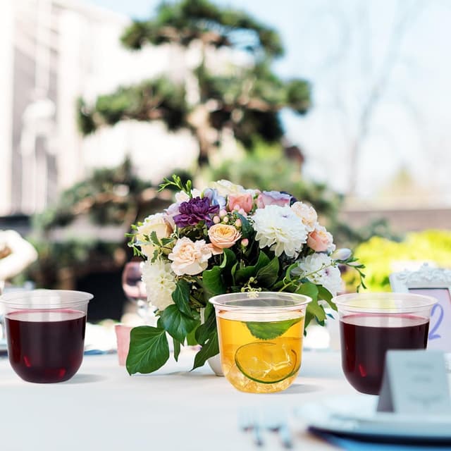 Thumbnail 6 de KesaPlan 12oz Disposable Stemless Wine Glasses 100pcs