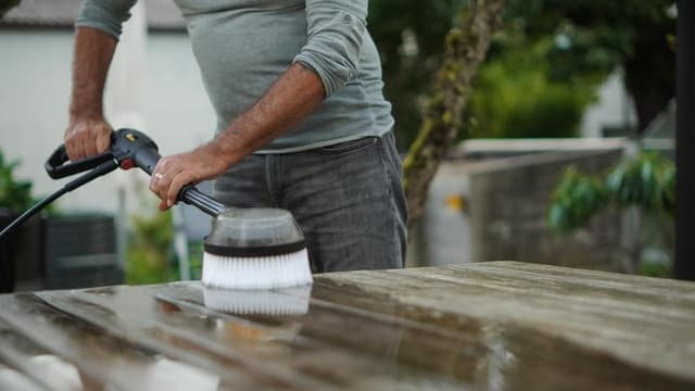 Detalle de WAGNER AQUASTORM Rotary Brush : brosse de lavage rotative pour nettoyer en douceur
