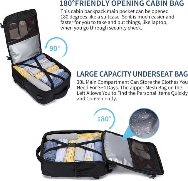 Detalle de Underseat cabin rucksack 30L 45x36x20