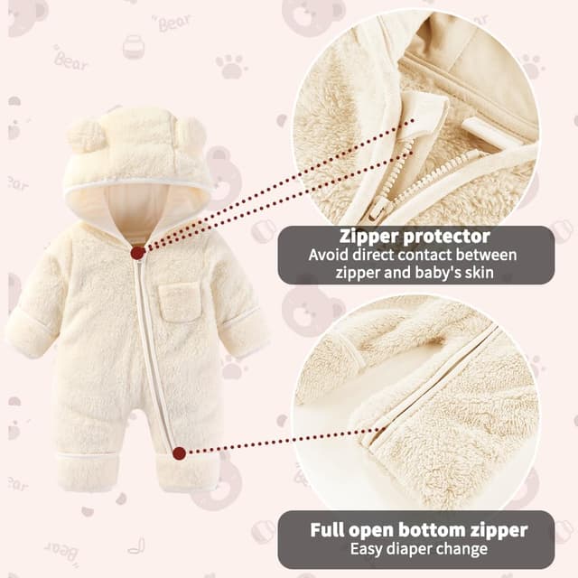 Thumbnail 3 de Fairy Baby Snowsuit 280g fleece romper