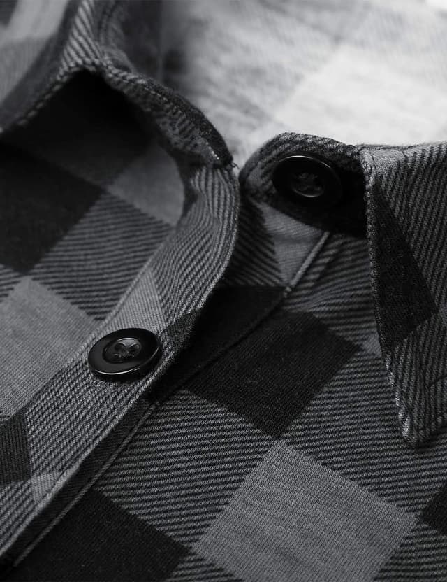 Detalle 2 de Damen Karo-Cardiganbluse mit Roll-Up-Ärmeln