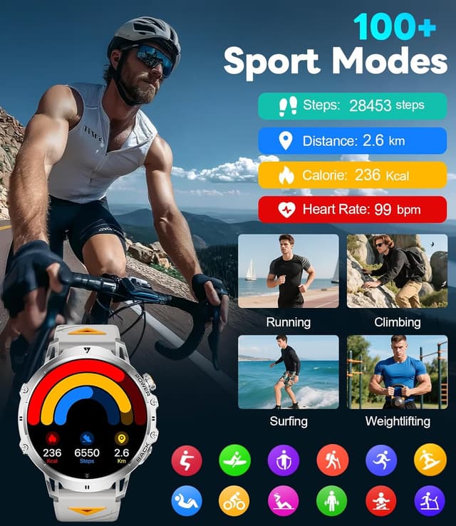 Thumbnail 6 de LIGEMI Smart Watch 1.85-inch HD