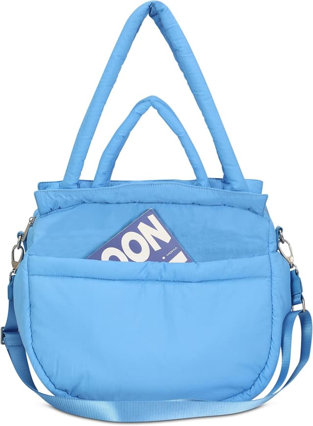 Thumbnail 4 de Expatrié Shopper Tasche Damen „Poppy“ – Puffer Bag aus Nylon mit Reißverschluss und Crossbody-Gurt