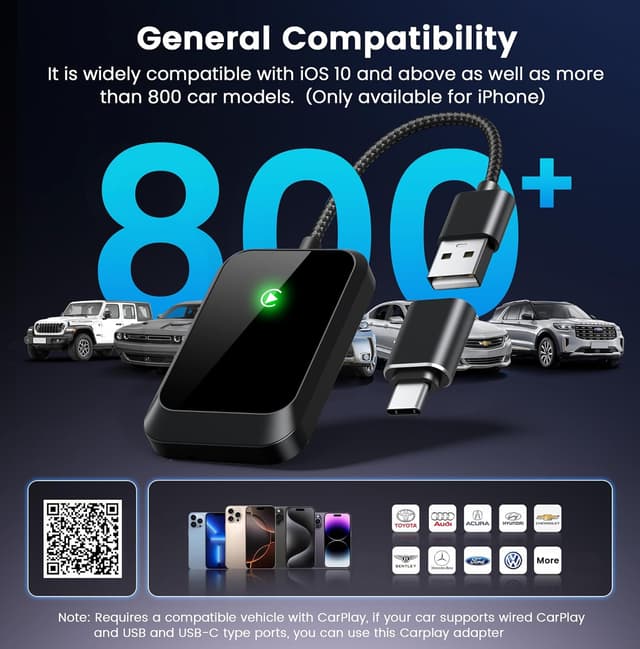 Detalle 1 de Lincisoonic CarPlay adapter for iPhone, zero-latency