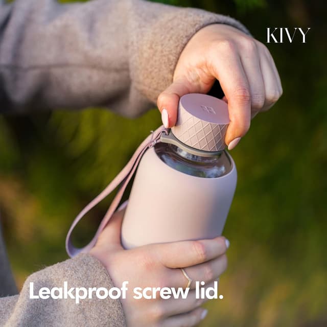 Detalle 2 de KIVY Glass Water Bottle 32 oz