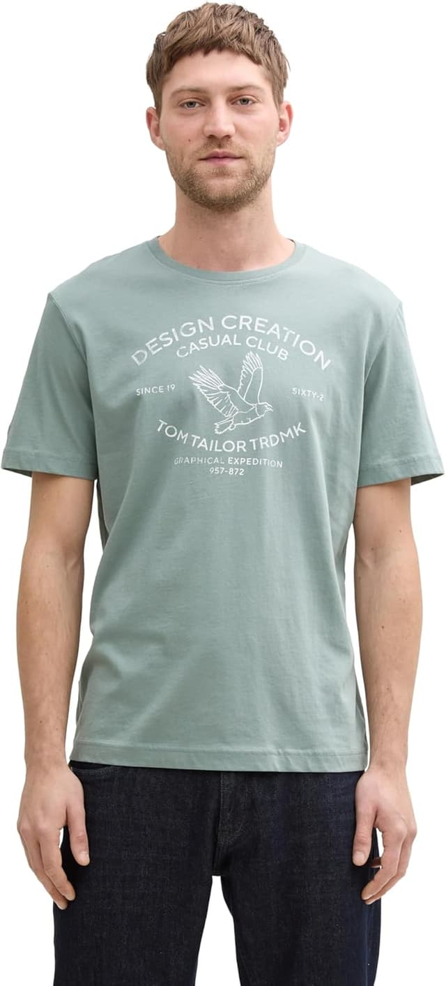 Thumbnail 6 de TOM TAILOR 1046787 T-Shirt da uomo a maniche corte (confezione da 1)