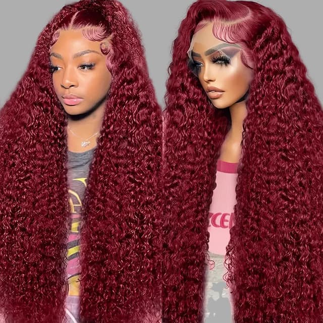 Thumbnail 6 de Silinli 200% Density 32 Inch 13x6 Deep Wave HD Lace Front Wig (100% Human Hair)