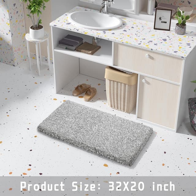 Thumbnail 5 de Yimobra Bathroom Rugs 32x20 Plush Bath Mat