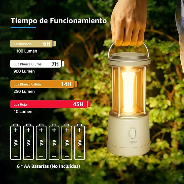 Thumbnail 2 de Lepro Linterna de Cámping 1100 LM