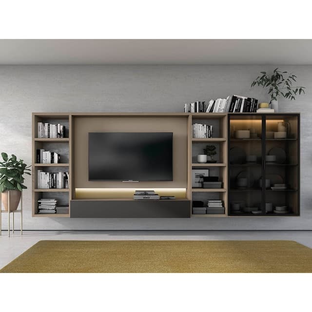 Imagen de El Corte Inglés Time mueble salón 373 cm, vitrina en OfertitasTOP
