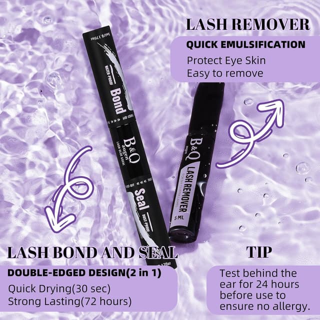 Detalle de B&Q Flora Lash Clusters Kit Flaunt Lash Clusters (D-Curl) DIY Lash Extension Clusters Kit