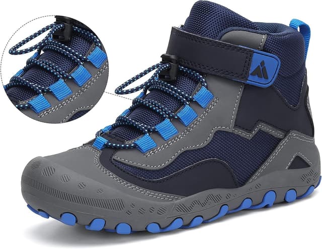 Detalle de Mishansha Kinder Wanderschuhe rutschfest (Leicht) – Trekking-Wanderstiefel für Jungen & Mädchen, Gr. 24–38
