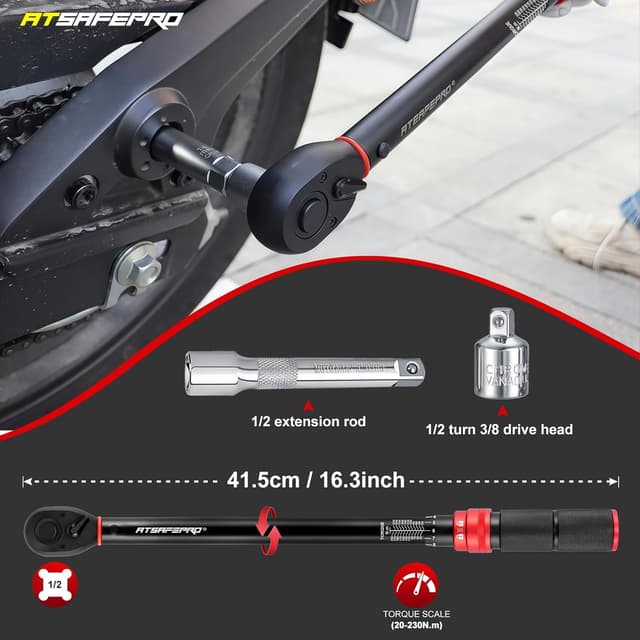 Thumbnail 1 de ATsafepro 1/2" Drive Torque Wrench 20–230 Nm
