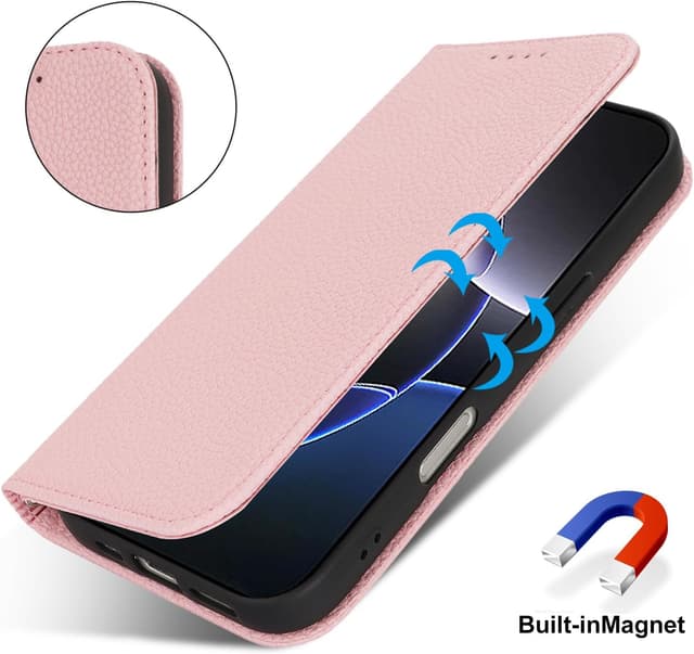Detalle de Lipvina iPhone 16 Pro Hülle mit RFID Schutz