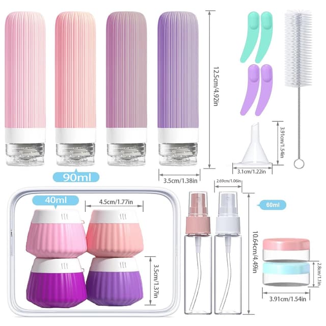 Thumbnail 1 de NuvaConx Reiseflaschen 18 Stück TSA