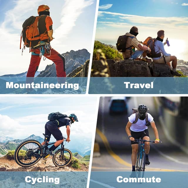 Thumbnail 6 de Showvigor Neck Gaiter 2‑Pack Nero 1 pezzo