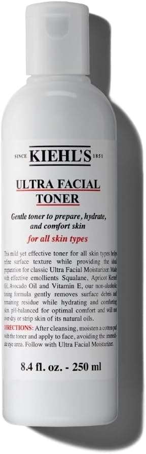 Detalle de Kiehl’s Ultra Facial Toner with Squalane (Alcohol-free) – Gentle face toner, 250ml