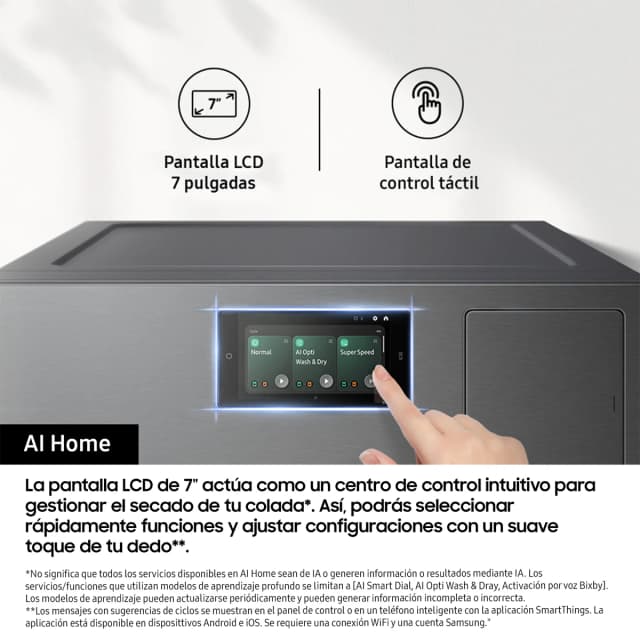 Detalle 1 de Samsung Secadora Bespoke AI 9kg QuickDrive