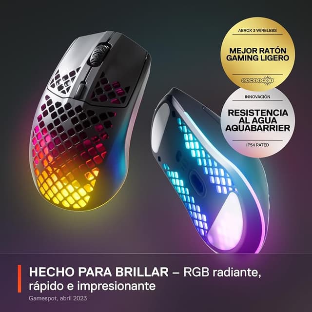 Thumbnail 2 de SteelSeries Aerox 3 Wireless - Ratón gaming ultraligero