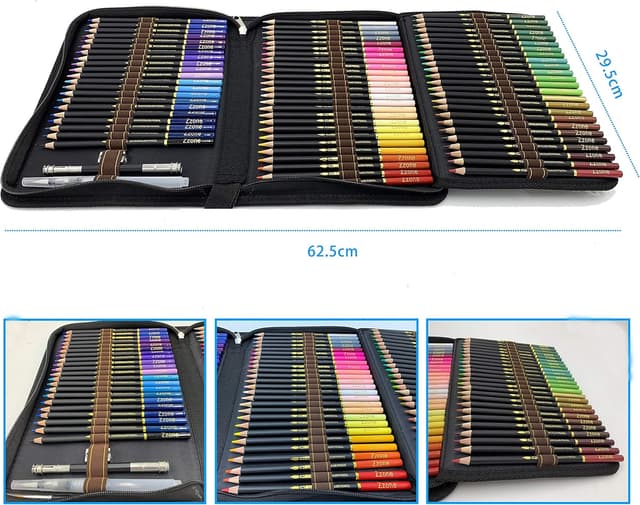 Detalle 2 de tvfly Matite acquerellabili 72 pezzi 🎨