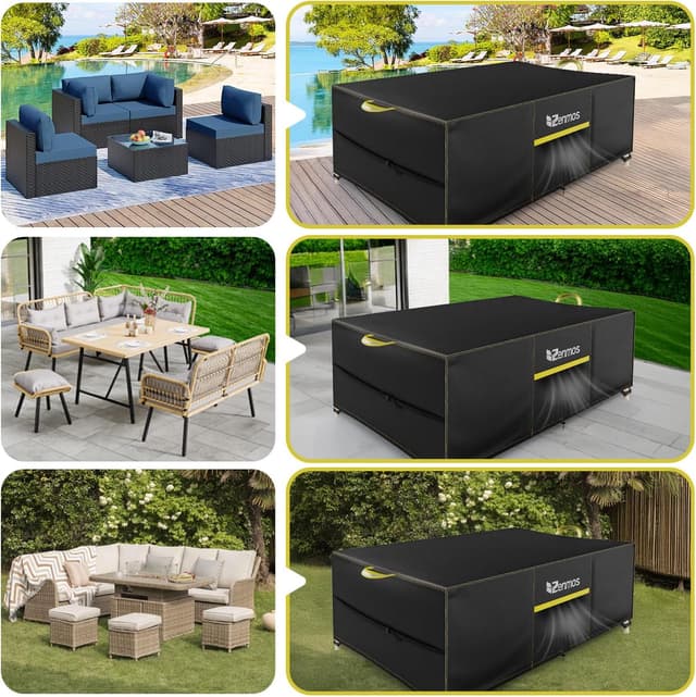 Thumbnail 5 de Zenmos Garden Furniture Cover 180x120x74cm